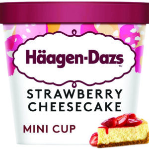 Häagen-Dazs Strawberry Cheesecake Minicups 24x95ml - Consort Frozen Foods